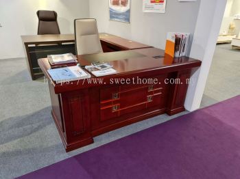 Jualan Murah Meja Pegawai Pengarah  ! Solid Wood Director Table | Office Table Penang | Office Furniture Supplier | Pembekal Perabot Pejabat