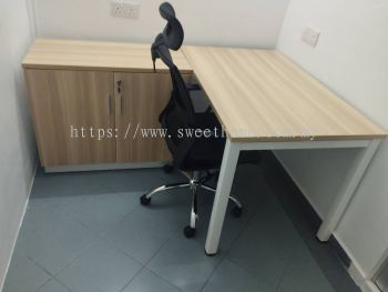 L Shape Office Table | Office Manager Table | High Back Office Chair | Penang Office Furniture Supplier | Kl | Ipoh | Shah Alam | Johor Bahru | Pahang