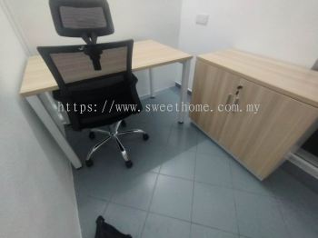 L Shape Office Table | Office Manager Table | High Back Office Chair | Penang Office Furniture Supplier | Kl | Ipoh | Shah Alam | Johor Bahru | Pahang