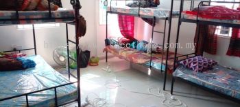 Hostel Furniture Set Up | Metal Double Decker Katil Besi Asrama Hostel | Tilam Single Mattress Hostel | Hostel Furniture Supplier | Kl | Penang | Johor | Batu Kawan | Ipoh | Shah Alam | Klang