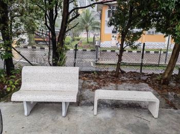 Outdoor Garden Stone Cement Bench | Kerusi Batu Taman | Deliver to Kl | Shah Alam | Rawang | Subang Jaya | Puchong