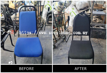 Banquet Chair Refabric | Repair , ReFabric ReUpholstery Service | Perkhidmatan Balut Semula Dan Baiki Kerusi Pejabat 