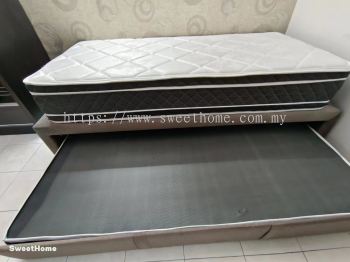 Super Single Pull Out Bed Frame | Super Single Mattress | Katil Tarik Keluar Tolak Masuk Tilam | Penang Furniture Penang 