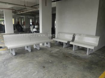 Low Back Stone Bench | Outdoor Stone Bench | Kerusi Batu Luar | Outdoor Furniture Store | Penang | KL | Kedah | Perak |  Ipoh | Sunagir Petani | Delivery to JMB Residence B Bandar Cheras Selangor