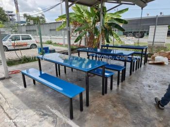 Canteen Table Bench Set | Food Court Table | Fibreglass Table Bench | Meja Medan Selera Kafeteria FoodCourt | KL | Shah Alam | Batu Kawan | Ipoh || Sungai Buloh | Tapah | Taiping | Tanjung Malim | Bukit Merah