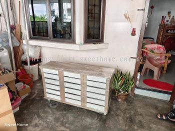 Wooden Shoe Cabinet Rack | Rak Kasut Kayu | Kedai Perabot Jual Rak Kasut Kabinet | Penang Furniture Store