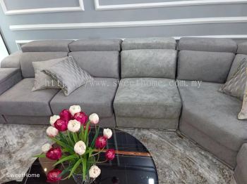 Corner L Shape Sofa | Fabric Sofa | Big Sofa | Sofa Furniture Store | Penang Furniture Store | Deliver Whole Malaysia | Perak | Pahang | Kedah