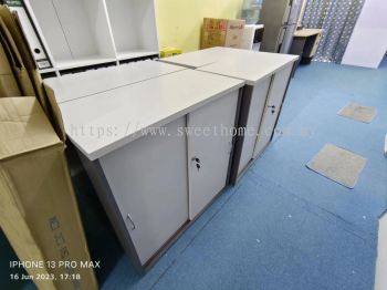 Sliding Door Low Cabinet | Kabinet Laci Kecil Pejabat | Office Cabinet | Office Furniture Penang | Office Furniture Kedah | Deliver To Taman Kulim Avenue Kulim Hi Tech Kedah