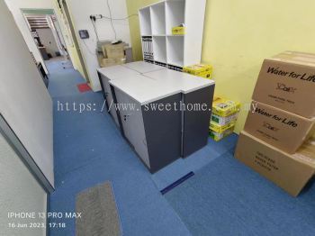 Sliding Door Low Cabinet | Kabinet Laci Kecil Pejabat | Office Cabinet | Office Furniture Penang | Office Furniture Kedah | Deliver To Taman Kulim Avenue Kulim Hi Tech Kedah