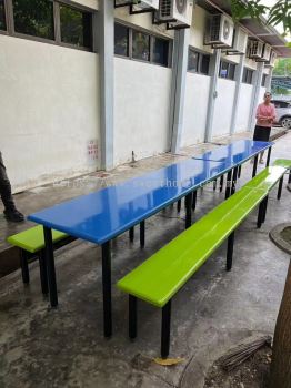 Fibre Glass Table Bench Set | Food Court Table Bench | Cafeteria Table Bench | Meja Kerusi KANTIN |  Deliver to SIRAGA IEM Sdn Bhd Prai Industrial Park Perai Penang 