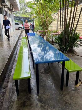 Fibre Glass Table Bench Set | Food Court Table Bench | Cafeteria Table Bench | Meja Kerusi KANTIN |  Deliver to SIRAGA IEM Sdn Bhd Prai Industrial Park Perai Penang 