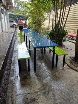 Fibre Glass Table Bench Set | Food Court Table Bench | Cafeteria Table Bench | Meja Kerusi KANTIN |  Deliver to SIRAGA IEM Sdn Bhd Prai Industrial Park Perai Penang 