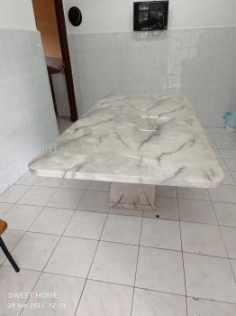 Rectangle Marble Dining Table | Modern Dining Chair | Meja Makan Batu Marmar Marble | Cafe Furniture | Penang Georgetown | Kulim Lunas Sungai Petani | Ipoh Tapah Bukit Merah | KL | Rawang | Shah Alam | Johor bahru | Muar | Singapore