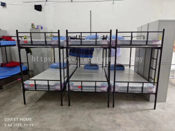 Hostel Furniture Supplier | Katil Double Decker Metal  | Single Mattress Hostel tilam Asrama Murah | Locker Besi Baju | Round Plastic Table | Metal Kitchen Cabinet | Kerusi Plastic Chair | Metal Clothes Hanger Ampaian Besi Deliver to Bumblebee Eco Solution  Bukit Minyak Simpang Ampat Penang