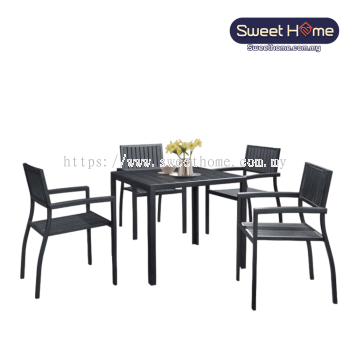 Outdoor Dining Table and Chair Set ( 1 + 4 ) | Outdoor Furniture