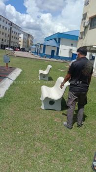 Kerusi Batu Taman | Stone Bench Chair | Deliver to Taman Permainan Kawasan Perumahan di Segamat Johor