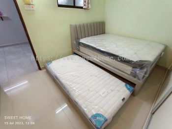 Pull Out Bed Queen Size | Anti Static Queen Size Mattress | Super Single Mattress | Best Pull Out Bed Price Penang | Bedroom Furniture Store