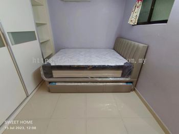 Pull Out Bed Queen Size | Anti Static Queen Size Mattress | Super Single Mattress | Best Pull Out Bed Price Penang | Bedroom Furniture Store