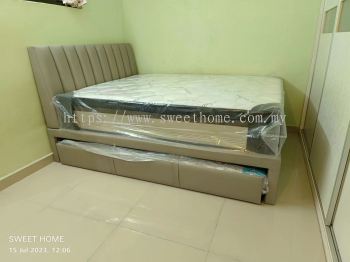 Pull Out Bed Queen Size | Anti Static Queen Size Mattress | Super Single Mattress | Best Pull Out Bed Price Penang | Bedroom Furniture Store