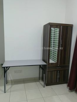 Engineer House Hostel Furniture Set Up | Wooden Clothing Wardrobe | Single Queen Divan Bed | Sweet Home Exclusive Anti Static Mattress | Banquet Table | 3 Seater Sofa | Round Plastic Chair | Deliver to Taman Bukit Teratai Rawang Selangor | SH Butterworth Engineering Sdn Bhd