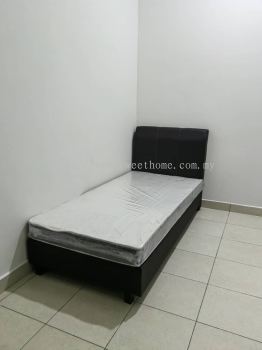 Engineer House Hostel Furniture Set Up | Wooden Clothing Wardrobe | Single Queen Divan Bed | Sweet Home Exclusive Anti Static Mattress | Banquet Table | 3 Seater Sofa | Round Plastic Chair | Deliver to Taman Bukit Teratai Rawang Selangor | SH Butterworth Engineering Sdn Bhd