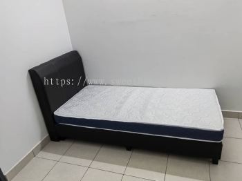 Engineer House Hostel Furniture Set Up | Wooden Clothing Wardrobe | Single Queen Divan Bed | Sweet Home Exclusive Anti Static Mattress | Banquet Table | 3 Seater Sofa | Round Plastic Chair | Deliver to Taman Bukit Teratai Rawang Selangor | SH Butterworth Engineering Sdn Bhd