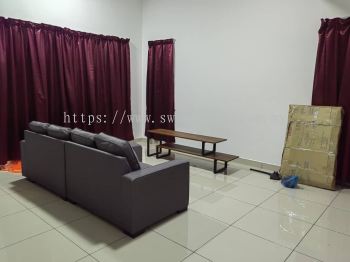 Engineer House Hostel Furniture Set Up | Wooden Clothing Wardrobe | Single Queen Divan Bed | Sweet Home Exclusive Anti Static Mattress | Banquet Table | 3 Seater Sofa | Round Plastic Chair | Deliver to Taman Bukit Teratai Rawang Selangor | SH Butterworth Engineering Sdn Bhd