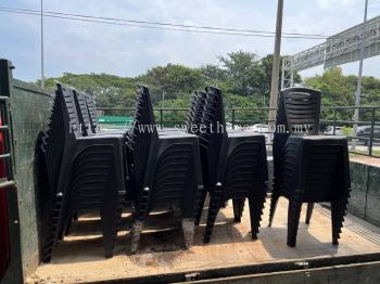 Black Plastic Chair Strong Durable | Banquet Dining Plastic Chair | Kerusi Plastik Murah Kuat | Self Pickup Customer From Sunview 18 Resources Bandar Seberang Jaya Penang