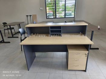 Reception Table | Receptionist Counter Table | Meja  Penyambut Tetamu | Office Table Penang | Office Furniture Penang | Pembekal Perabot Pejabat | KL | Penang | Puchong | Rawang | Bukit Jalil | Kedah | Sepang | Shah Alam | Johor Bahru | Muar | Dungun | Ipoh