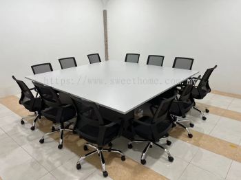 16 Person Meeting Conference Table | Square Confere Meeting Table | Low Back Office Chair | Office Furniture Penang | Office Chair Penang | Pembekal Kerusi Pejabat | KL | Putrajaya | Cyberjaya | Shah Alam | Puchong | Bukit Jalil | Sepang | Penang | Kedah