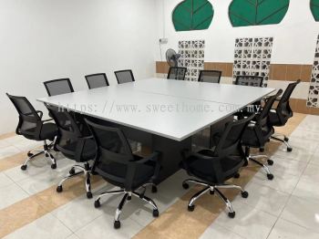 16 Person Meeting Conference Table | Square Confere Meeting Table | Low Back Office Chair | Office Furniture Penang | Office Chair Penang | Pembekal Kerusi Pejabat | KL | Putrajaya | Cyberjaya | Shah Alam | Puchong | Bukit Jalil | Sepang | Penang | Kedah