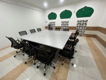 16 Person Meeting Conference Table | Square Confere Meeting Table | Low Back Office Chair | Office Furniture Penang | Office Chair Penang | Pembekal Kerusi Pejabat | KL | Putrajaya | Cyberjaya | Shah Alam | Puchong | Bukit Jalil | Sepang | Penang | Kedah