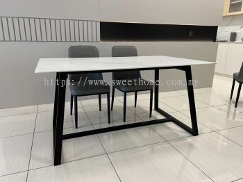 Ceramic Dining Table | Dining Set For 6 Seater | Marble Sintered Stone Dining Table | Modern Dining Chair | Cafe Furniture | Dining Room Furniture Store | Penang | KL | Puchong | Rawang | Cheras | Ampang | Ipoh | Johor Bahru | Muar | Kulim Lunas