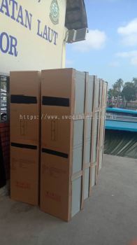 2 Compartment Door Steel Locker | Almari Besi 2 Pintu Ruangan | JTK Standard Locker Wardrobe | Hostel Furniture Supplier | Pembekal Loker Perabot Asrama |Deliver to Jabatan Laut Johor Paya Beach Resort Mersing Johor