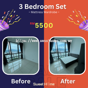 3 Bedroom Set HOT SALE For Only RM 5500