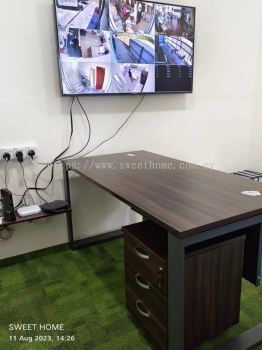 Acadia Wooden Office Table | Modern Rustic Office Table | Meja Pejabat Murah Cantik | Office Table Penang | Office Furniture Penang | KL | Cyberjaya | Putrajaya | Kampung Baru | Ampang | Lunas | Kulim | Sungai Petani | Office Furniture Kedah