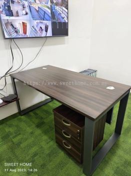 Acadia Wooden Office Table | Modern Rustic Office Table | Meja Pejabat Murah Cantik | Office Table Penang | Office Furniture Penang | KL | Cyberjaya | Putrajaya | Kampung Baru | Ampang | Lunas | Kulim | Sungai Petani | Office Furniture Kedah