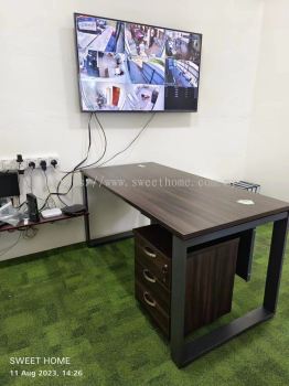 Acadia Wooden Office Table | Modern Rustic Office Table | Meja Pejabat Murah Cantik | Office Table Penang | Office Furniture Penang | KL | Cyberjaya | Putrajaya | Kampung Baru | Ampang | Lunas | Kulim | Sungai Petani | Office Furniture Kedah