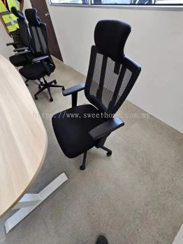 6 Seater Oval Shaped Conference Meeting Table | Electric Adjustable Height Office Table | LShape Manager Executive Office Table | Office Table Penang | Office Furniture Penang | Pembekal Perabot Pejabat