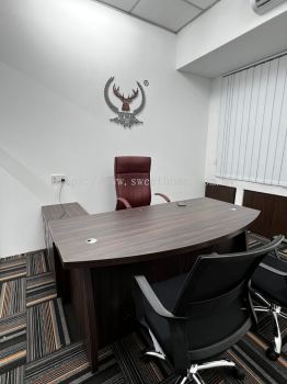 Director Table and Director Chair | Office Table Workstation With Panel Partition | Office Meeting Conference Table | Office Chair And Typist Chair | Office Furniture Penang | Office Table Penang | Office Chair Penang