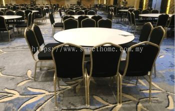 Wedding Hall Table and Chair | Round Banquet Table | Banquet Chair | Kerusi Meja Makan Dewan Kahwin Kenduri | Cafe Restaurant Furniture | KL | Cheras | Ampag | Puchong | Muar | Seri Kembangan | Baru Kawan | Seberang Jaya | Ipoh | Sungai Buloh 