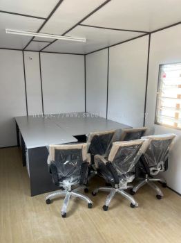 Standard Office Desk Table For Construction Site Office | Low back Office Chair | Meja Kerusi Pejabat | Office Table Penang | Office Chair Penang | Pembekal Meja Pejabat Kl | Cheras | Ampang | Bukit Jalil | Muar | Gelang Patah | Simpang Pulai | Ipoh | Kangar