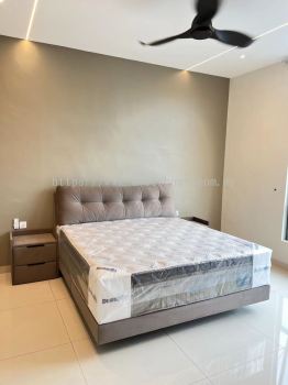 Dunlopillo CoolSilk King Size | Premium Dunlopillo Mattress Bedframe | Build In Wardrobe Customade Dressing Makeup Table Cabinet | Dressing Table Stool | Penang Furniture Store