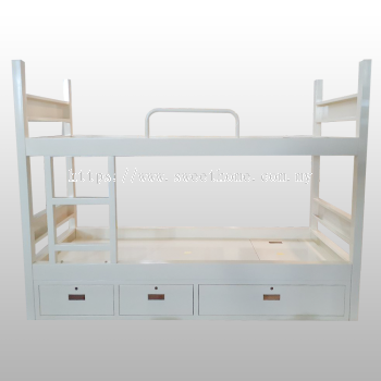 Customade Solid Metal Double Decker  Bunk Bed  Submarine Kapal Selam Army Tentera | Custom Made Size Bed