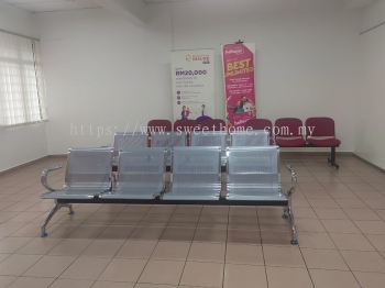 4 Seater Link Chair | Steel Waiting Link Chair | Kerusi Menunggu Berangkai Besi | Deliver To All Merchant Trade Centre In Selangor | Puchong | Kluang | Meru | Seri Kembangan | Hulu Langat | Puchong | Shah Alam | KL | 
