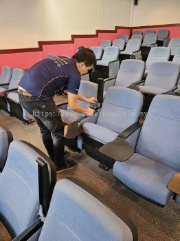 Auditorium Armrest and Writing Tablet Replacement parts Repair For Universiti Sains Malaysia Penang  | Auditorium And Lectur Hall Link Chair Supplier | Penang Pahang Perak