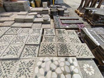 Outdoor Garden Marble Flooring | Garden Stepping Stone Mosaic Tiles | Stone Pavement | Lantai Mozek Batu | KL | Penang | Kedah | Kulim | Lunas | Ipoh | Kangar | Perlis | Jitra | Kuala Kangsar | Air Merah | Sungai Buloh 