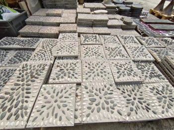 Outdoor Garden Marble Flooring | Garden Stepping Stone Mosaic Tiles | Stone Pavement | Lantai Mozek Batu | KL | Penang | Kedah | Kulim | Lunas | Ipoh | Kangar | Perlis | Jitra | Kuala Kangsar | Air Merah | Sungai Buloh 