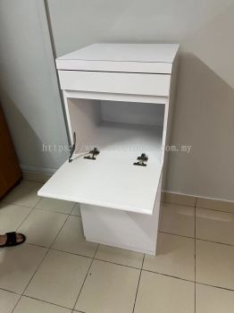 Modern Chinese Praying Altar | White Praying Cabinet Buddha Fensghui | Custom Build Praying Altar With Lights | 风水祖台 | Singapore | Malaysia | Thailand | Johor | Perak | Tambun | Teluk Intan