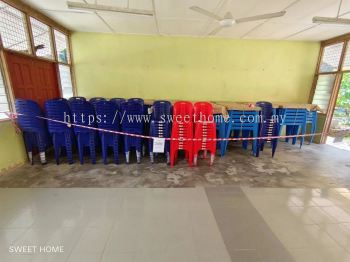 High Quality School Plastic Chair Virgin Plastic With Warranty | Exam Student Table | School Furniture Supplier | Pembekal Meja Kerusi Plastik Sekolah | Deliver Sekolah Alor Pongsu Bagan Serai Perak